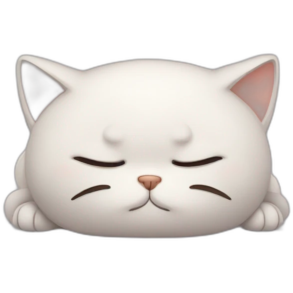 Sleepy cat emoji