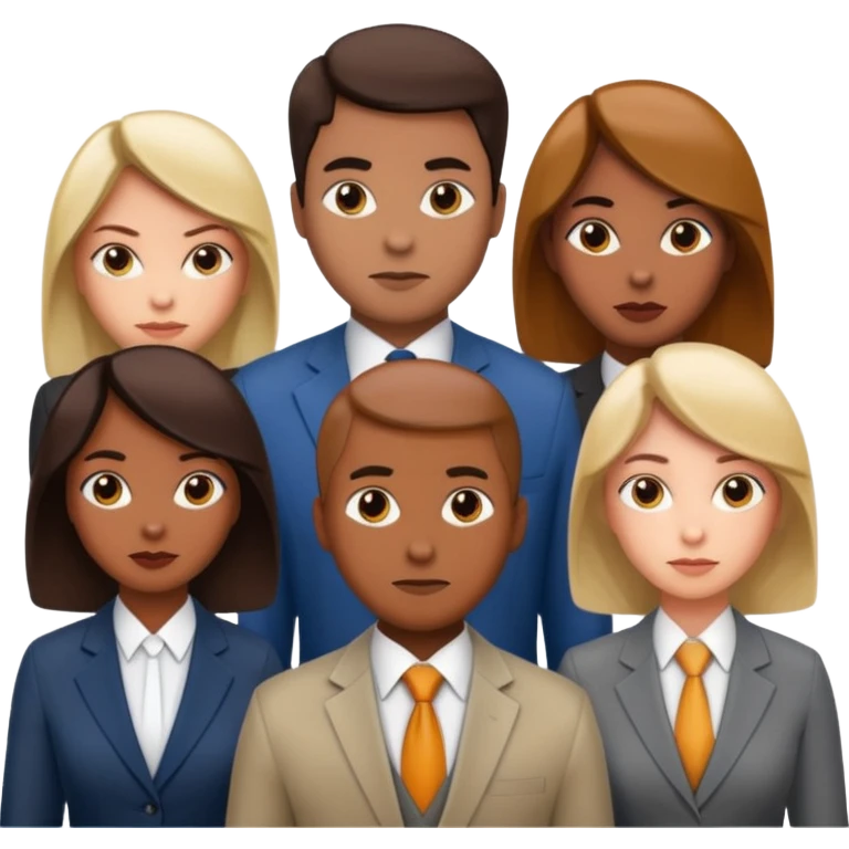 corporate social responsibility for large enterprise team but not wearing casual clothes emoji