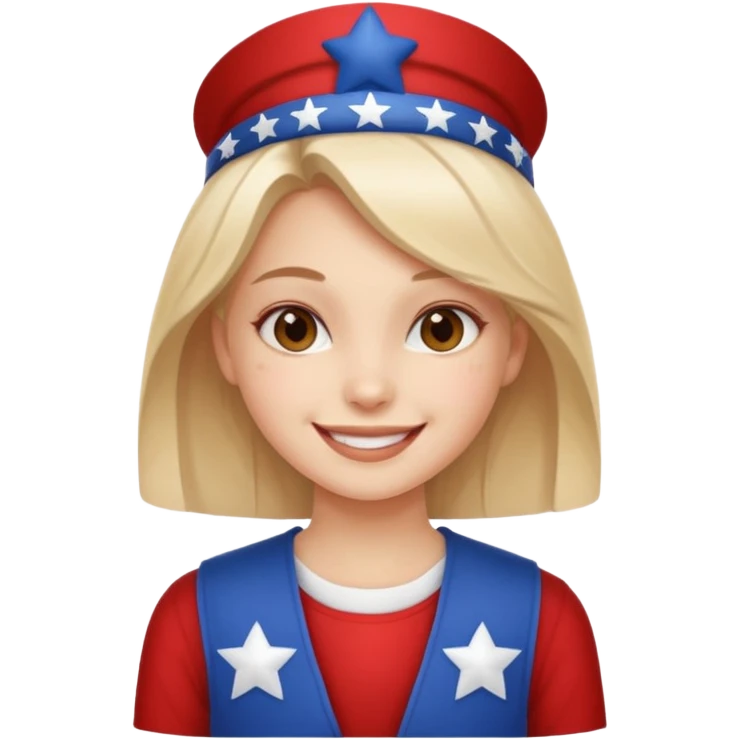 Girl for Fourth of July  emoji