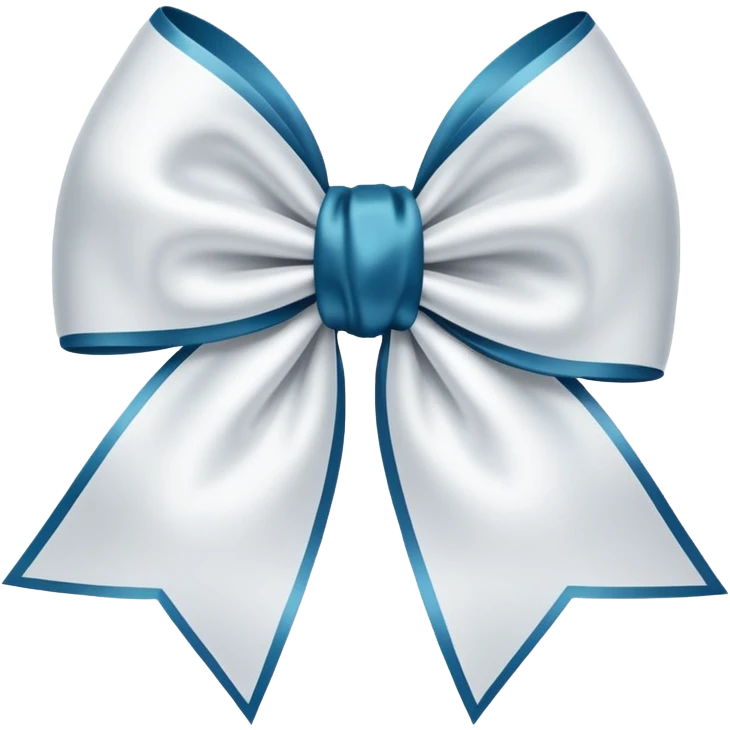 white christmas bow emoji