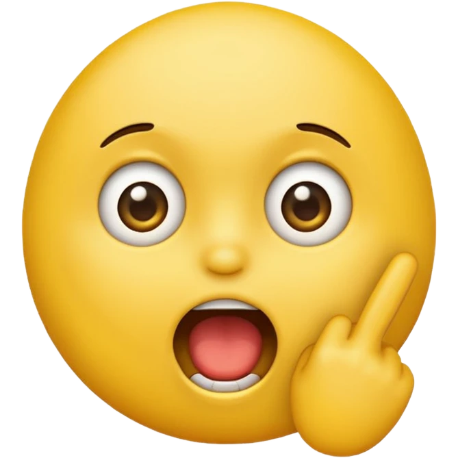 emoji biting finger emoji