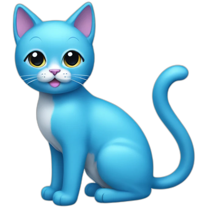 Gumball cat blue emoji