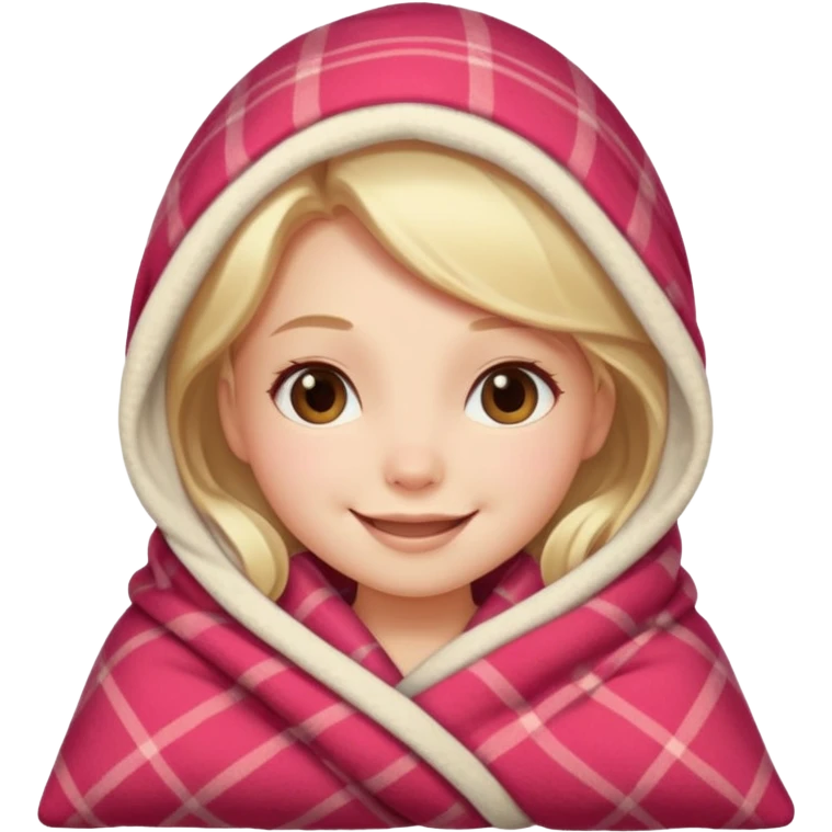 cute girl cosy blanket emoji emoji