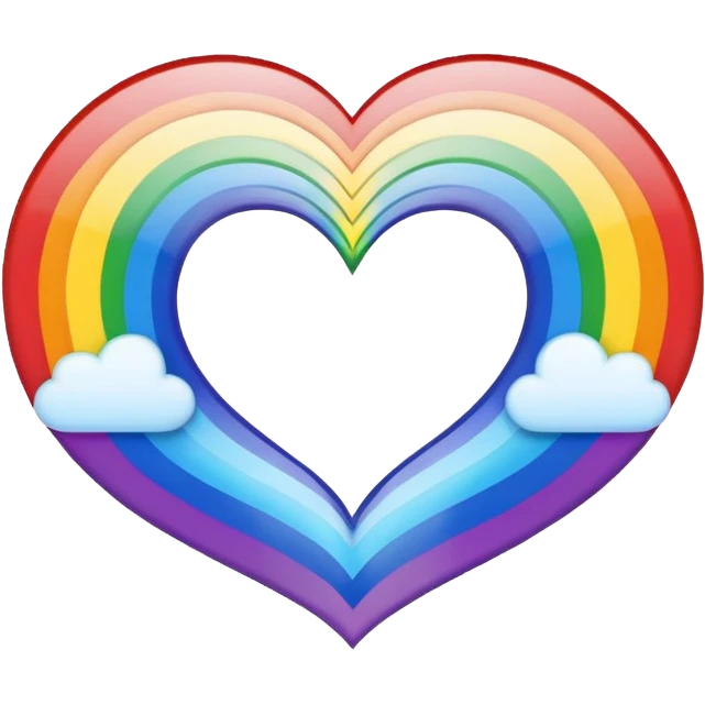 Heart rainbow  emoji