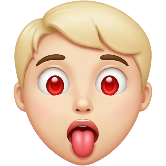 heart eyes drooling tongue out emoji