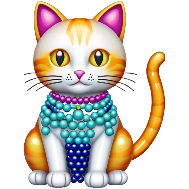 cat made of beads emoji