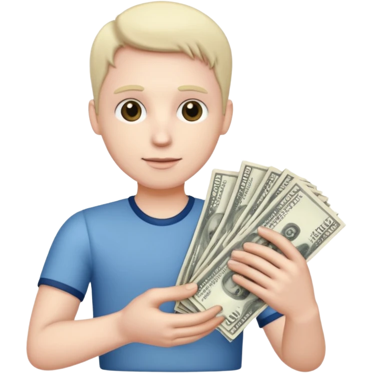 hand giving money emoji