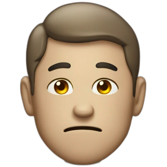 a man fart emoji