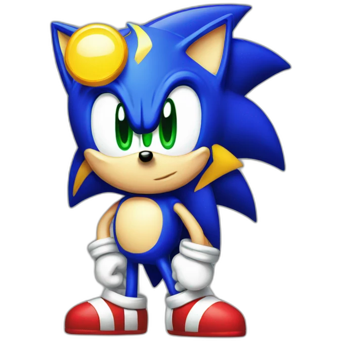 retro pixel sonic emoji