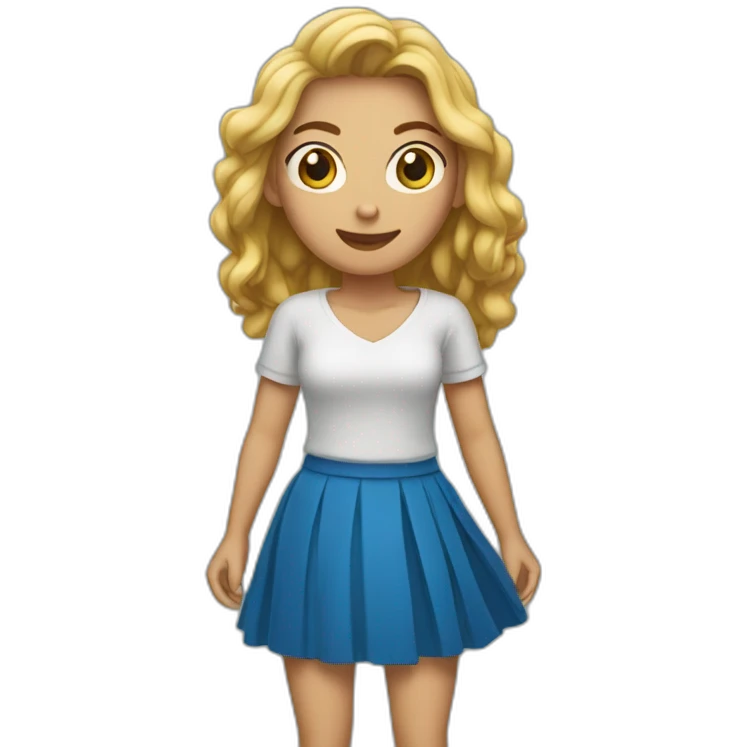 woman with skirt emoji