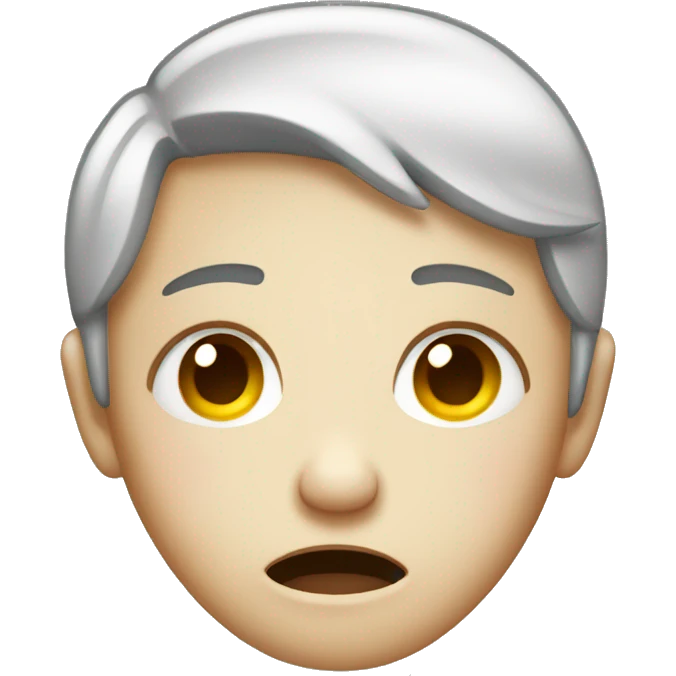 Gender neutral crying face emoji