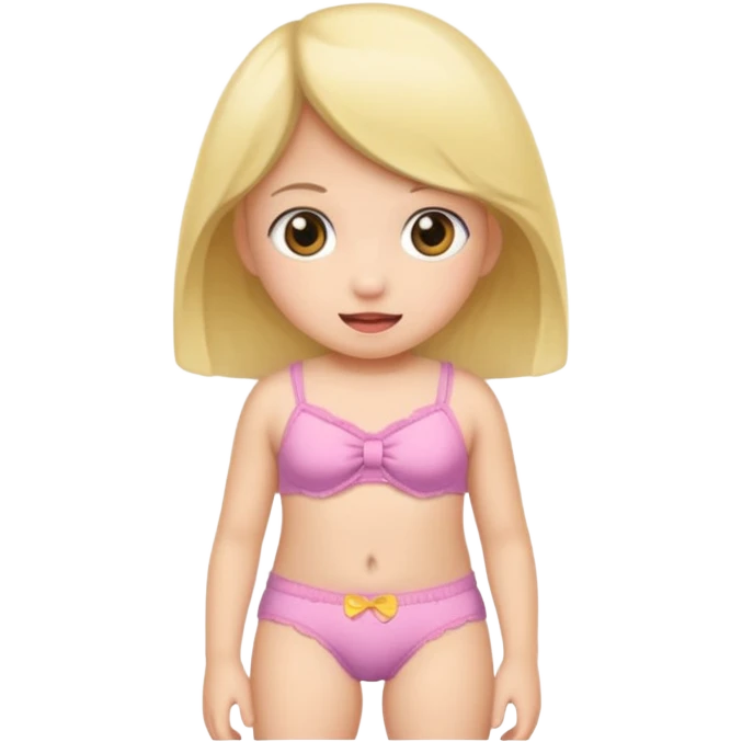 Little girl, panties emoji