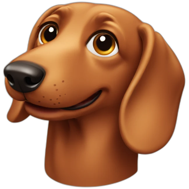 Sausage dog emoji