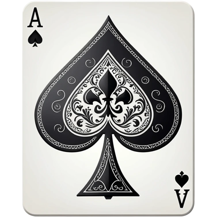 ace of spades playing card emoji