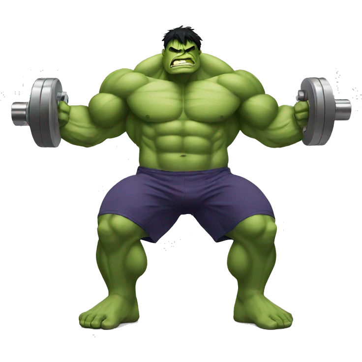 HULK DOING WEIGHTS emoji