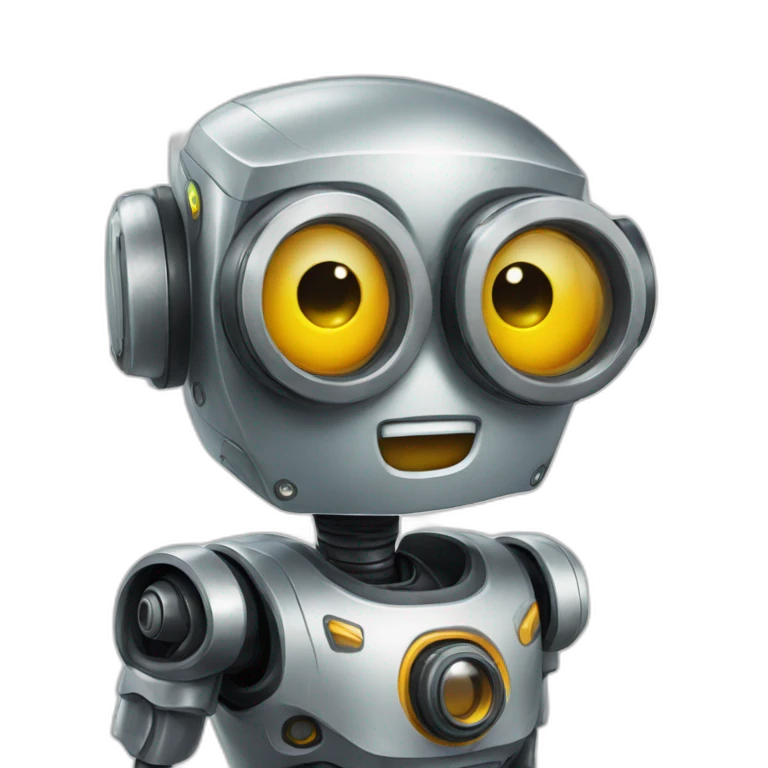 Robot avec lunette emoji