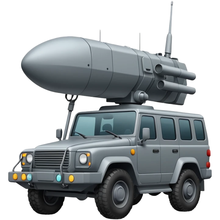 vehicle with electronic warfare equipment without gun emoji