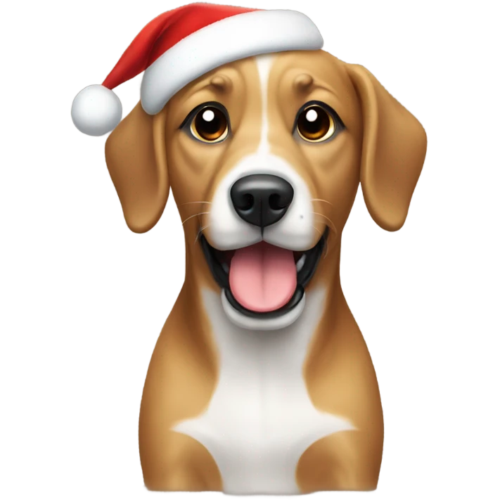 Chrisrmas dog emoji