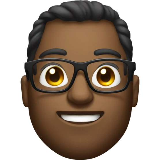 Bodybuilder with glasses  emoji