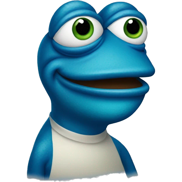 blue pepe the frog emoji