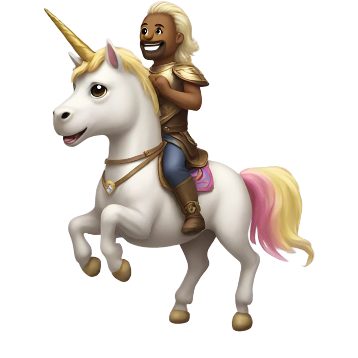 dog riding a unicorn  emoji
