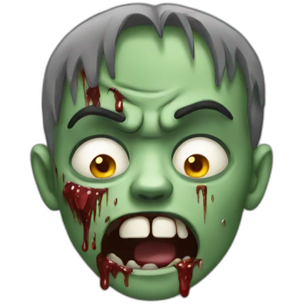 zombie cry emoji