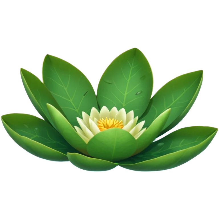 Round water lily leaf emoji
