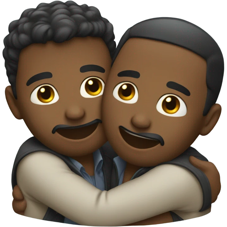 Gay couple hugging  emoji