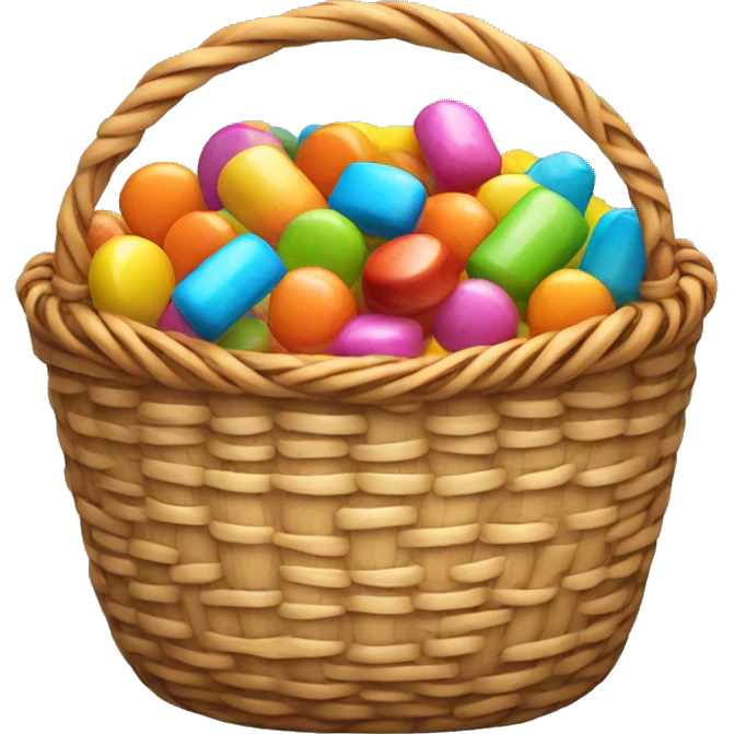 basket of colorful candy  emoji