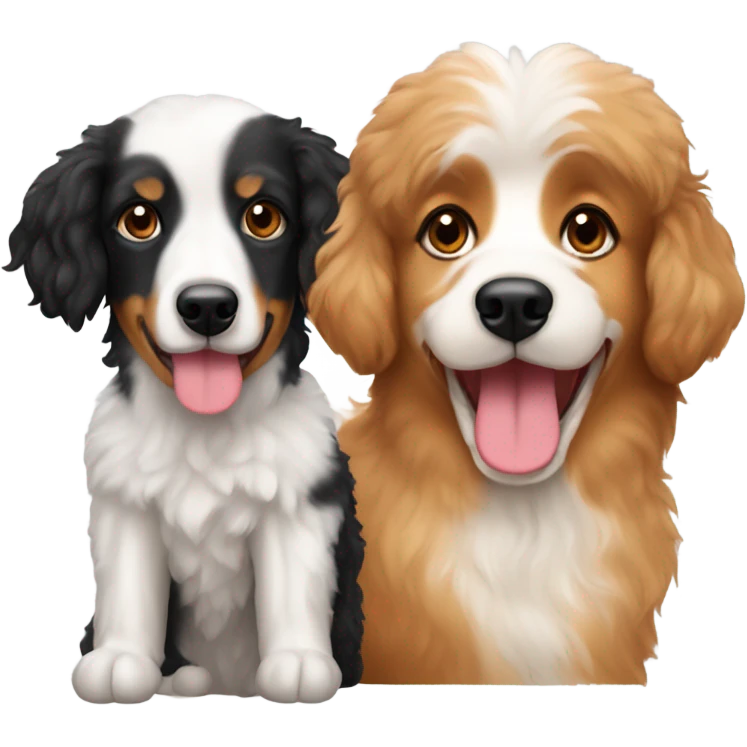 apricot poodle and australian shepard emoji