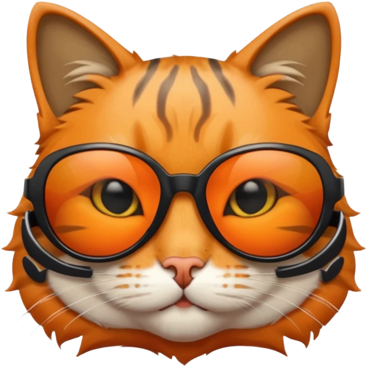 Cat wearing sunglasses emoji