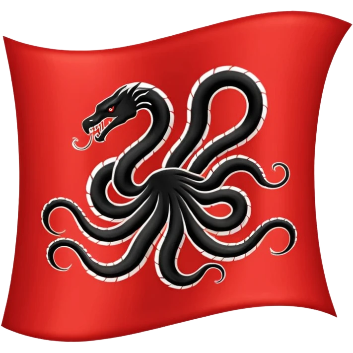 Can you generate me a emoji flag of the fictional world war two team hydra from Captain America? emoji
