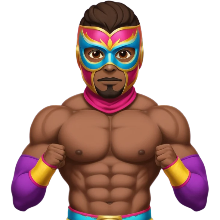 Male luchador  emoji