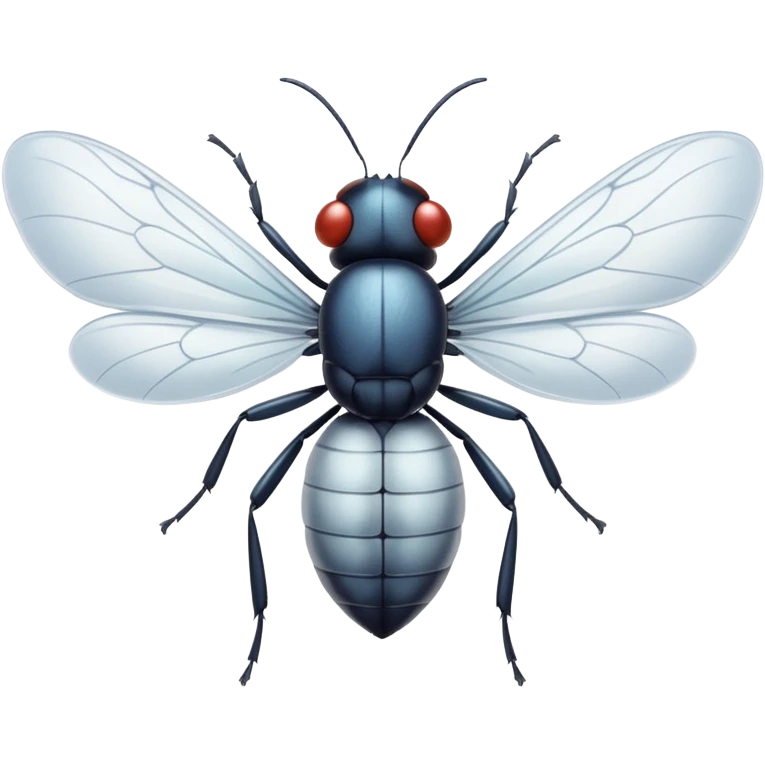 white bug with wings emoji
