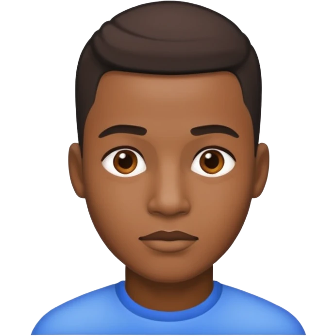 Black guy with taper fade emoji