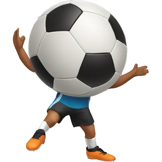 Juggling soccer ball emoji