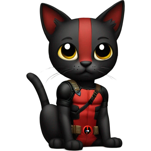 Deadpool as a cat emoji