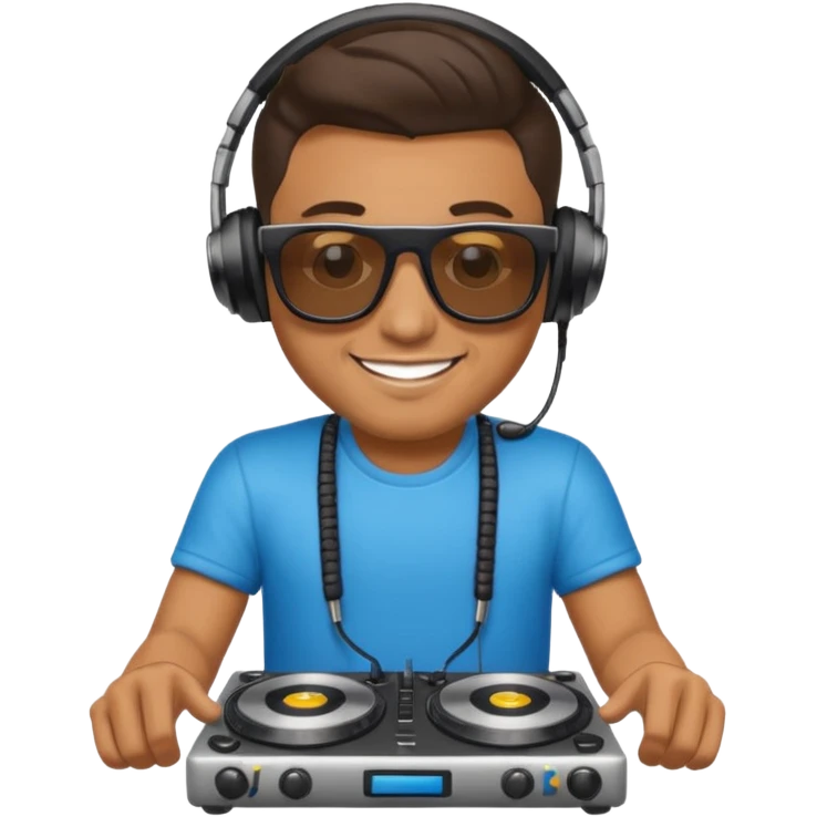 dj man with sunglasses emoji