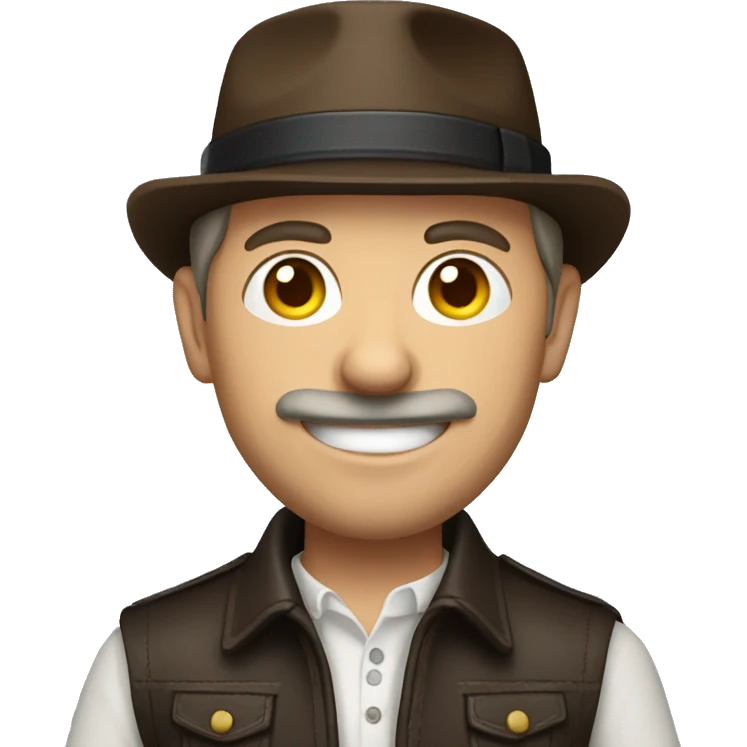 German man wearing Bavaria leather pants emoji
