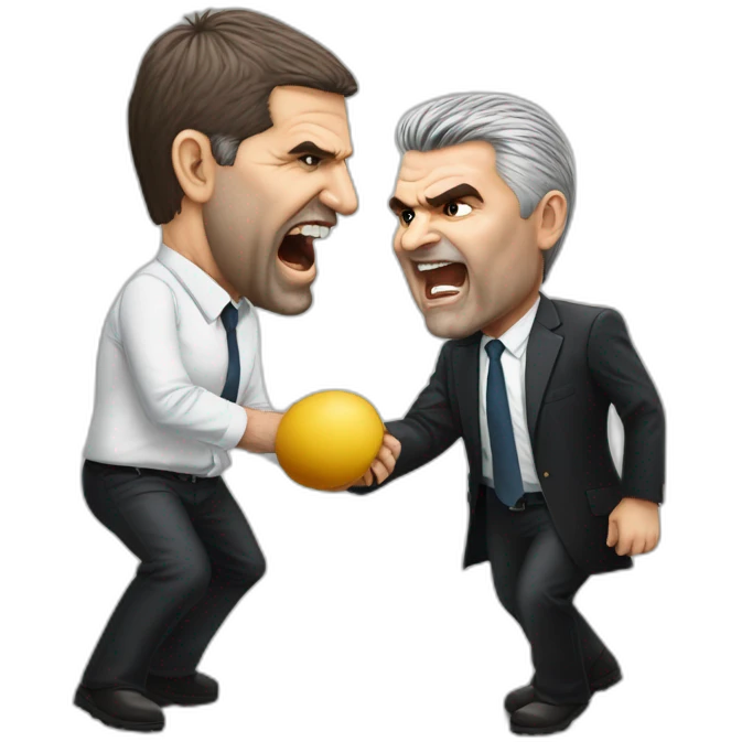 ange postecoglou fighting craig foster realistic emoji