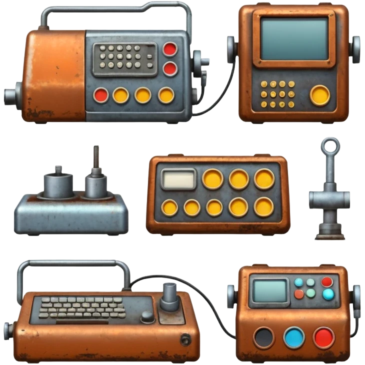 1980s machinery and equipment emoji
