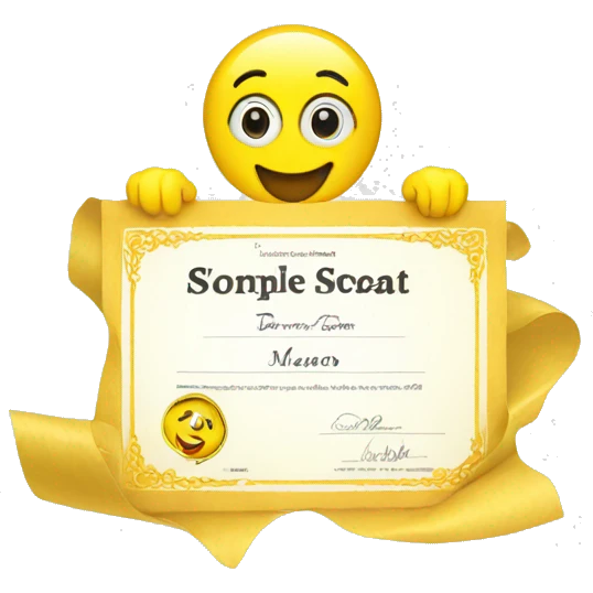 Snapchat certificate  emoji