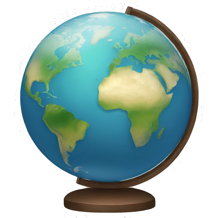 World globe south america emoji