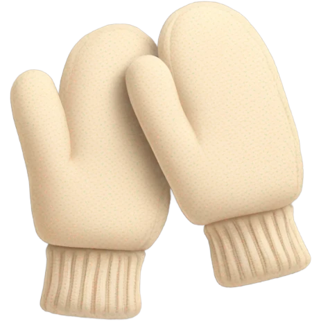 Beige mittens emoji