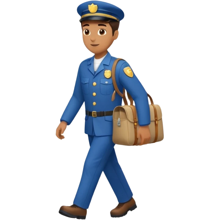 mailman full body walking emoji