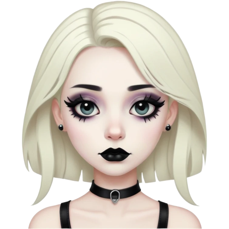 Trans goth girl emoji