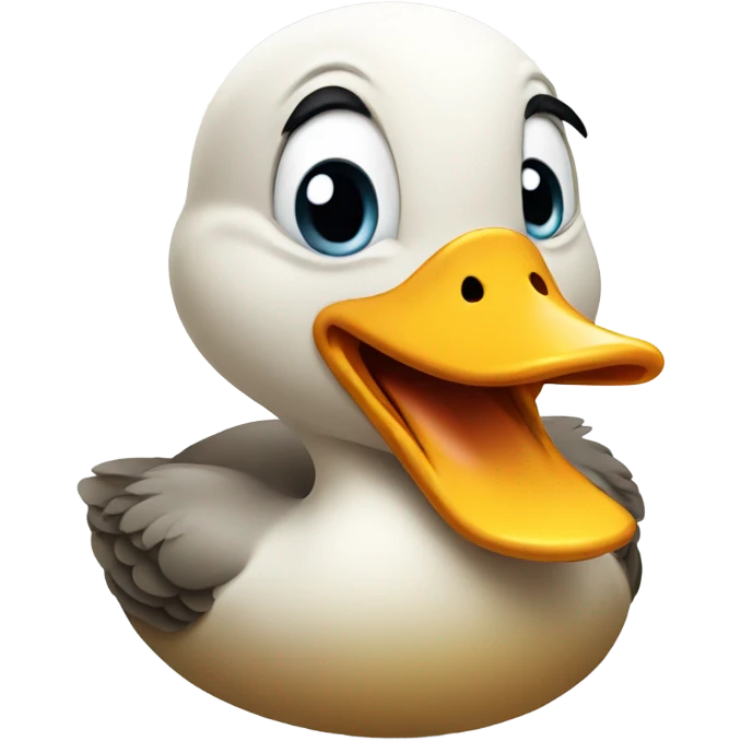 Duck sobbing emoji