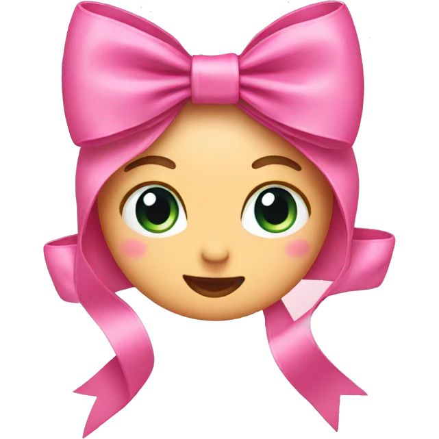 Pink bow  emoji