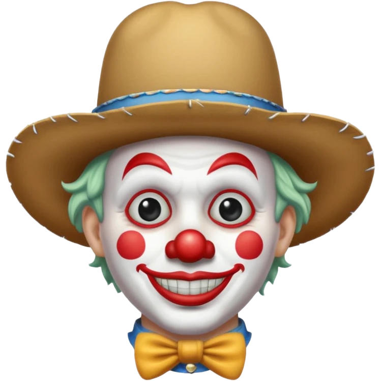 Clown in a cowboy hat emoji