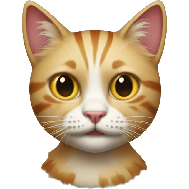 cat with clown hair emoji